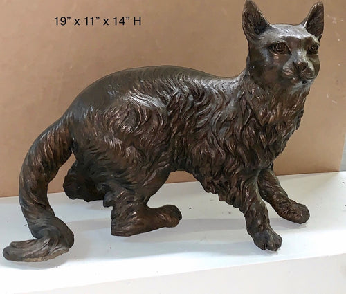 Resting Cat Bronze Sculpture
