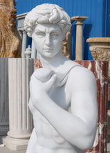 Load image into Gallery viewer, Large Michelangelo‘s David Reproduction Marble Sculpture