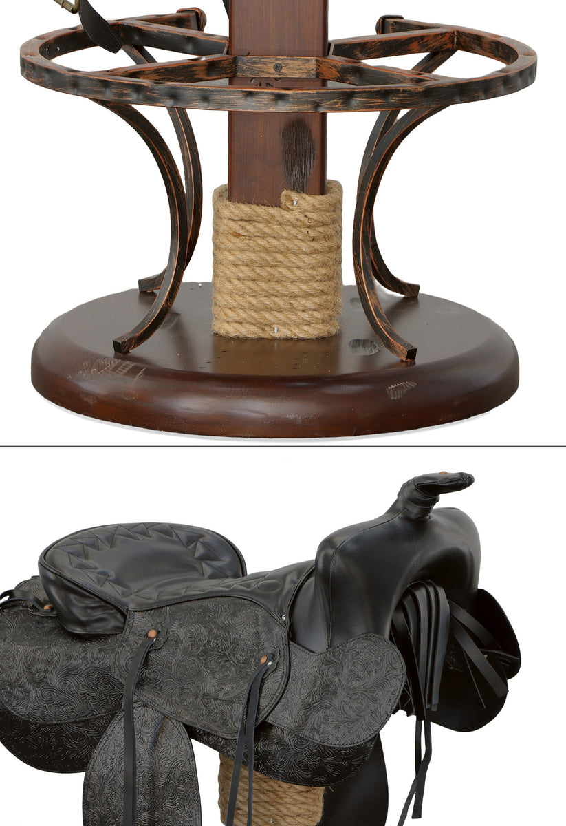 Western Ranch Horse Saddle Bar Stool – timelessbronze.com