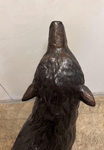 Load image into Gallery viewer, Large Bronze Lone Call of a Howling Wolf Sculpture