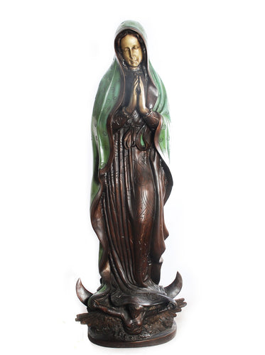 Bronze Statue of Our Lady of Guadalupe - Life Size
