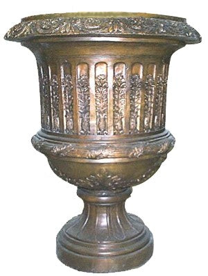 Roman Garden Urn with Fluted Designs