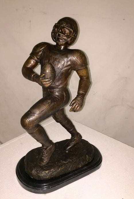 Bronze American Football Running Back Statue