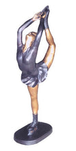 Load image into Gallery viewer, 50”H Large Bronze Female Ice Skater Statue