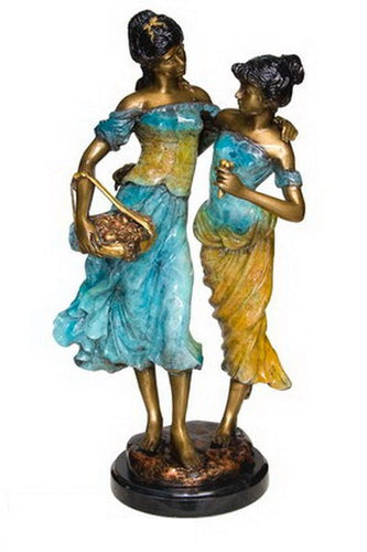 Bronze Classical Women Tabletop Sculpture