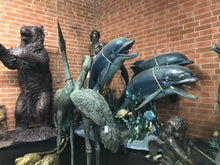 Load image into Gallery viewer, Life Size Majestic King Neptune with Dolphins Grand Fountain Statue