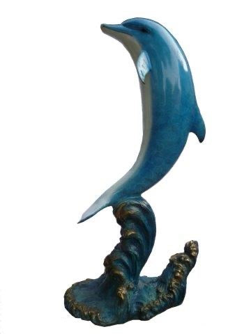 Large Bronze Dolphin Pond Fountain Statue