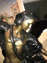 Load image into Gallery viewer, Life Size Bronze St Michael the Archangel Statue with Sword