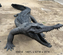Load image into Gallery viewer, Life Size Bronze Alligator Fountain Sculpture
