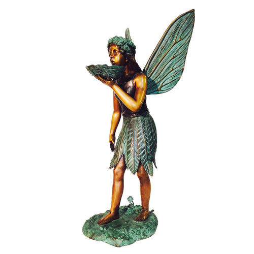 Large Bronze Fairy Water Fountain Statue
