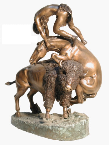 Bronze Buffalo Horse By Frederic Remington