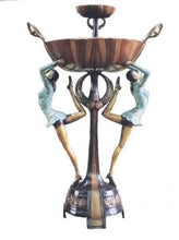 Load image into Gallery viewer, Bronze 2-Ballerina Water Fountain