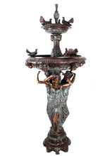 Load image into Gallery viewer, The Three Muses and Doves Grand Tiered Fountain