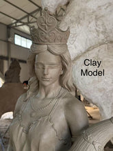Load image into Gallery viewer, Classical Bronze Life Size Roman Goddess Fortuna Statue