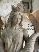 Load image into Gallery viewer, Classical Bronze Life Size Roman Goddess Fortuna Statue
