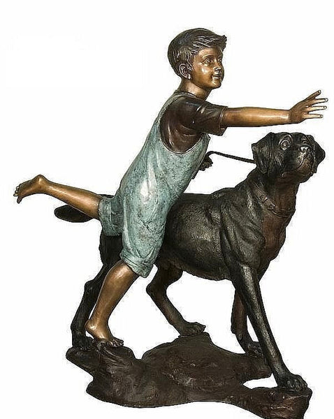 Why Americans Love Decorating with Bronze Boy and Dog Statues