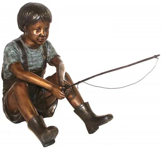 Why Americans Love Fishing Boy Statues in Their Gardens