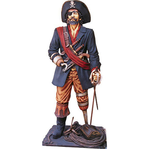 Captain Hook Pirate Statue - Quality Fiberglass Statue