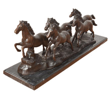 Load image into Gallery viewer, Bronze Herd of Galloping Horses Statue