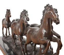 Load image into Gallery viewer, Bronze Herd of Galloping Horses Statue