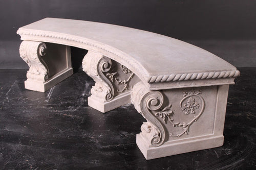 Castille Fiberglass Curved Bench