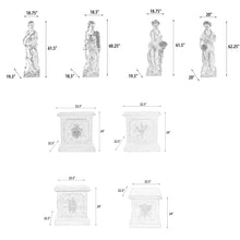 Load image into Gallery viewer, Four Seasons Fiberglass Statues Set With Pedestals