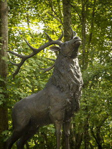 Monumental Bronze Reindeer Sculpture