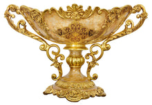 Load image into Gallery viewer, European 2-Handle Gold Table Bowl Centerpiece