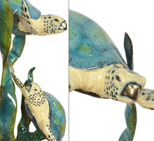 Load image into Gallery viewer, Rhapsody of the Sea Turtle Bronze Sculpture