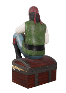 The Contented Pirate Statue - Quality Fiberglass Statue
