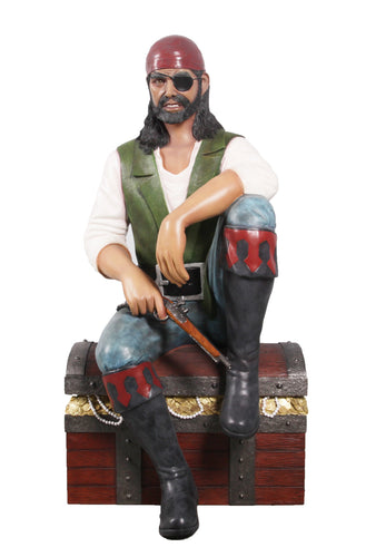 The Contented Pirate Statue - Quality Fiberglass Statue