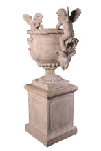 Load image into Gallery viewer, 2 Piece Cherubs of Florence Garden Urn with Pedestal - 65”H