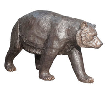 Load image into Gallery viewer, Life Size Hunting Bronze Bear Sculpture