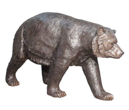 Life Size Hunting Bronze Bear Sculpture