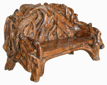 Load image into Gallery viewer, Large Emperor’s Rustic Teak Garden Bench