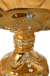 European Palatial Gold Table Bowl Centerpiece