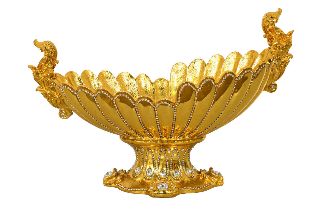 Russian Gold Table Bowl Centerpiece