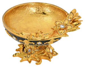 Russian Lacquered Table Bowl Centerpiece