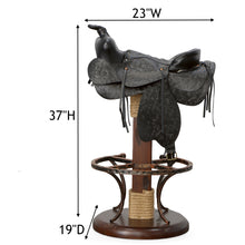 Load image into Gallery viewer, Western Ranch Horse Saddle Bar Stool