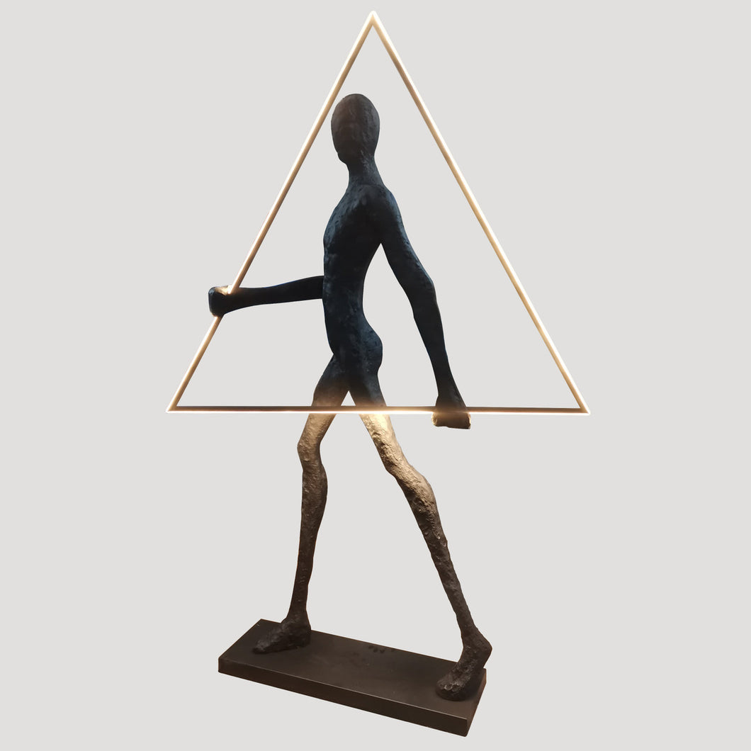 Male Figure Neon Statue with LED Lighting