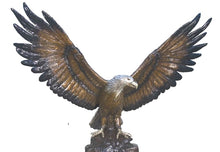 Load image into Gallery viewer, Monumental Bronze American Bald Eagle Sculpture on Marble Base