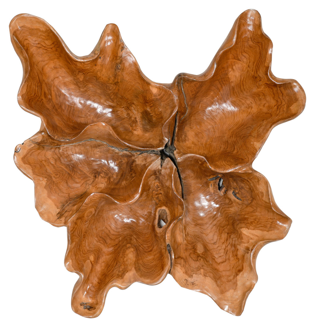 Large Teak Wall Sculpture Hanging