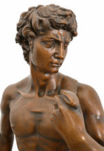 Load image into Gallery viewer, Michelangelo‘s David Copper Statue - 69”H