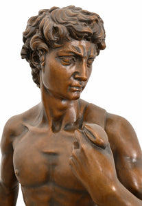 Michelangelo‘s David Copper Statue - 69”H