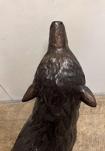 Bronze Lone Wolf Sculpture