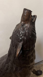 Bronze Lone Wolf Sculpture