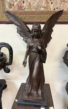 Load image into Gallery viewer, Large Bronze Angel of Devotion Monument Sculpture