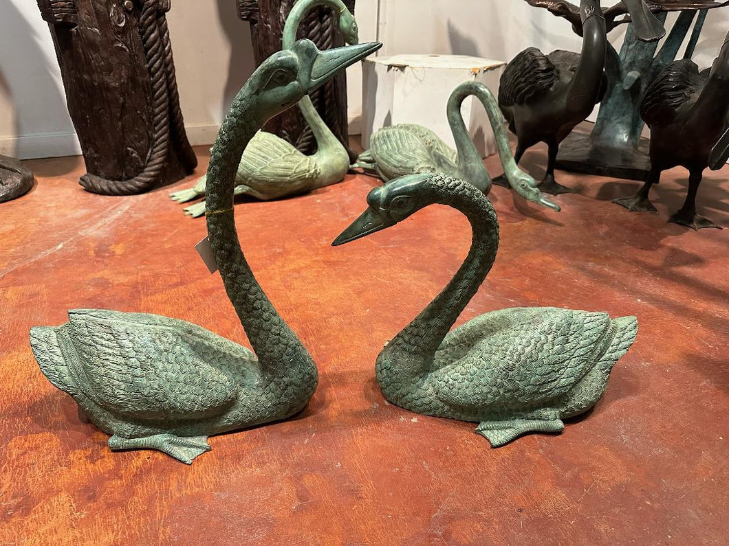 Set of Geese Sculptures