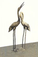 Load image into Gallery viewer, Beautiful Life Size Bronze Crane Fountain Statues