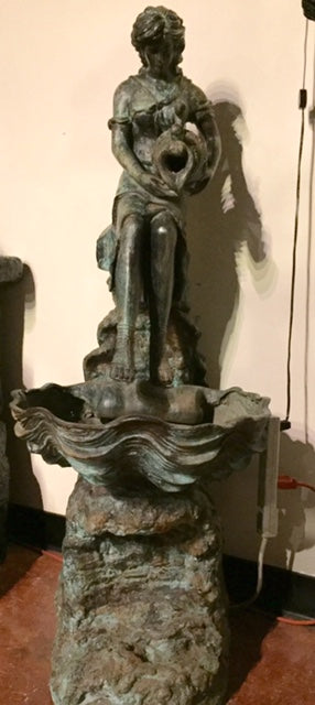 Rebecca with the Urn Bronze Fountain